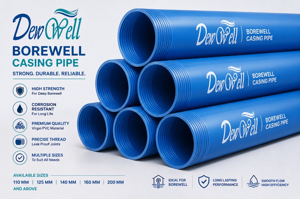 DewWell borewell casing pipe